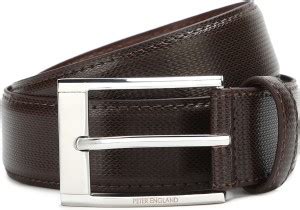 PETER ENGLAND Men Brown Artificial Leather Belt Brown - Price in India ...