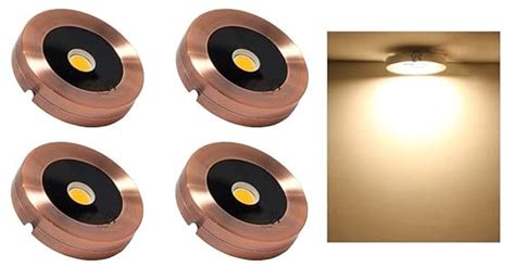 Buy Mufasa 3 Watts Rose Gold 6CM Diameter Rainproof Led Surface Panel ...