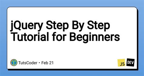 jQuery Tutorial for Beginners 的图像结果