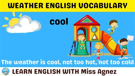 Weather Vocabulary with Picture Animations and Sentence Samples | Fun ...
