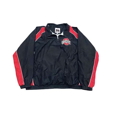 Y2K OHIO STATE QUARTER ZIP SWEATER - Depop