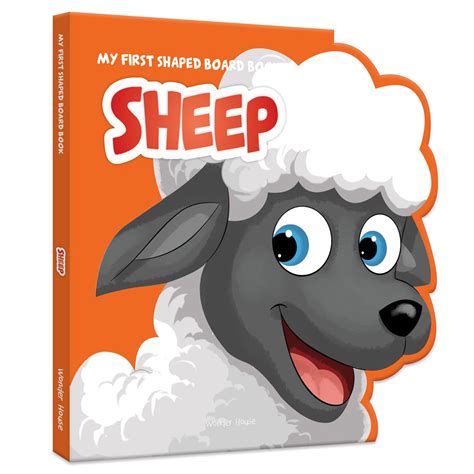 My First Shaped Board Book: Illustrated Sheep - Animal Picture Book for ...