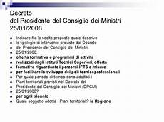 decreto presidente consiglio dei ministri ifts e its ppt scaricare decreto presidente consiglio dei ministri ifts e its ppt scaricare