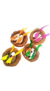 UNIQ WORLD Artificial Jute Balcony Birds Nest for Home ( set of 4 ...