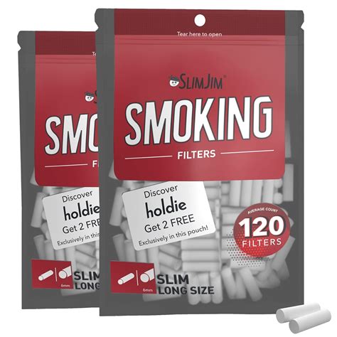 Buy SLIMJIM Slim Long Smoking Filter (240 Filters) 2 Packs Online at ...