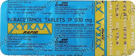 Xykaa Rapid 500 MG Tablet (10): Uses, Side Effects, Price & Dosage ...