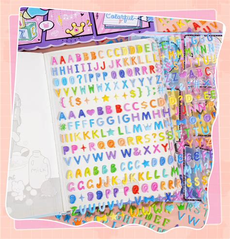 Kawaii Alphabet Puffy Sticker Set – Diecutsmart