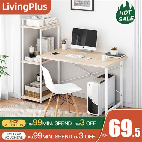 Image result for Computer Table with Book Rack Design