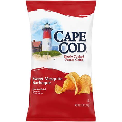 Cape Cod Sweet Mesquite Barbeque Kettle Chips 7.5 oz Savory Snack ...