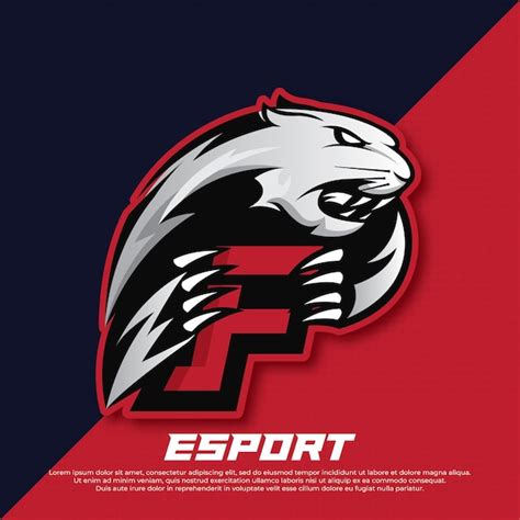 Anfangsbuchstabe F Logo eSport Design Panther eSport Logo Design Tiger ...