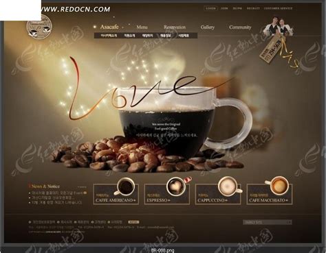 咖啡厅网页设计|网页|其他网页|学设计的酱酱 - 原创作品 - 站酷 (ZCOOL)