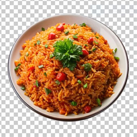 Jollof on transparent background | Premium AI-generated PSD
