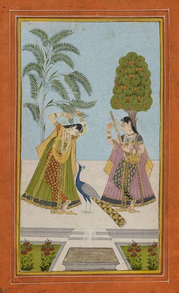 Sarang Ragini - C.1750-1800- Vintage Indian Miniature Art Painting ...