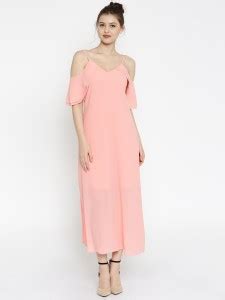 SASSAFRAS Women Maxi Pink Dress - Buy SASSAFRAS Women Maxi Pink Dress ...