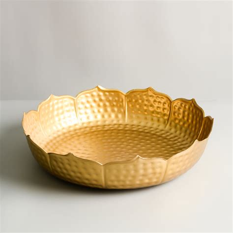 Flower Shaped Metal Urli Set Of 3 – Samskara Home