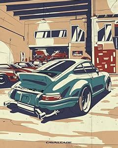 Vintage Car Poster with Matte finish Print For Living Room And ...