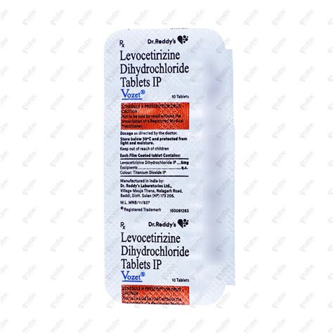 Vozet 5mg Tablet 10's – ETABX