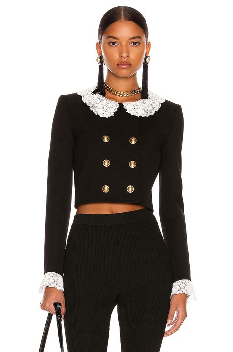 Saint Laurent Lady Jacket in Noir | FWRD