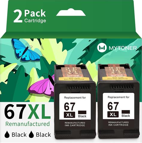 Amazon.com: 67XL Black Ink Cartridge Combo PackReplacement for HP Ink ...