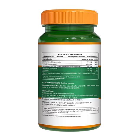 Thyroid Capsule – Thyro Pro 120 Veg Capsules | Thyroid Support – Pure ...