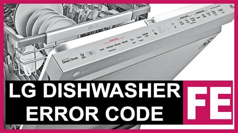 Image result for LG Dishwasher Error Code Fe