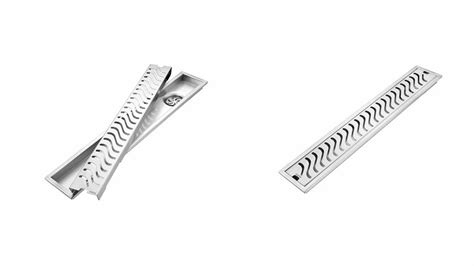 Shower Drain - Vista Wave 12x4 inches SS 304 Grade Shower Drain Channel ...