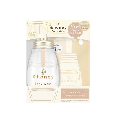 &honey Melowerie Foam Body Wash, White Tea Honey, 16.9 fl oz (500 ml ...