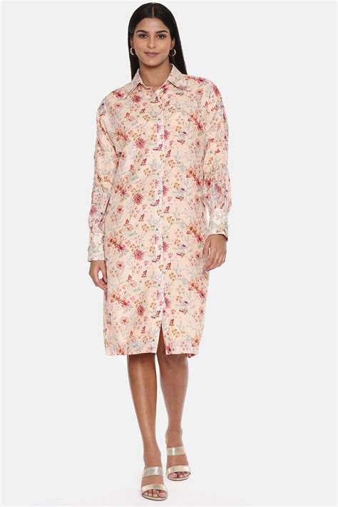 Shop Pink Printed Dress by ASMI at House of Designers – HOUSE OF DESIGNERS