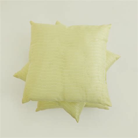 Buy Spinel Textured Green Filled Cushion- Set of 3 Pcs- 40 x 40cm from ...
