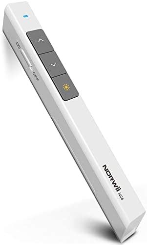 KNORVAY N26 Wireless Presenter with Laser Pointer 300 FT, 2.4GHz ...