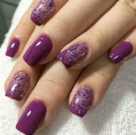 Pinterest photo | Glitter gel nail designs, Purple nail designs, Gel ...
