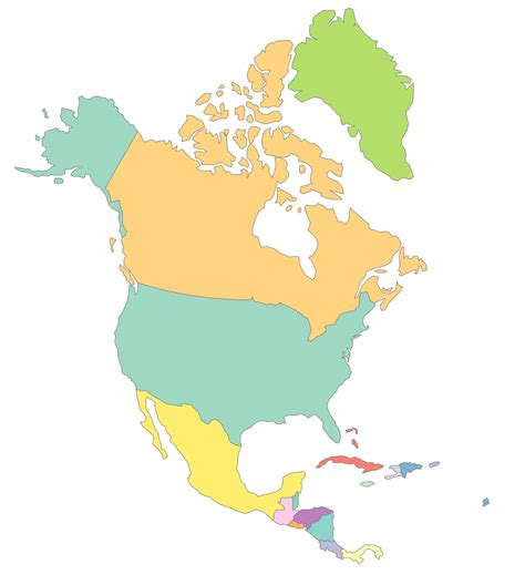 blank north america map with rivers