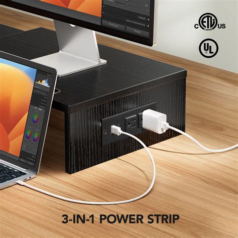 Buy HUANUO Dual Monitor Stand -Monitor Stand with USB ports ,Adjustable ...