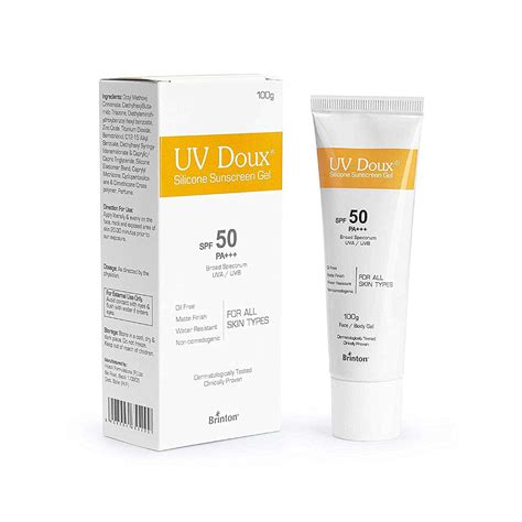 Shop UV Doux Sunscreen Gel : ClickOnCare.com