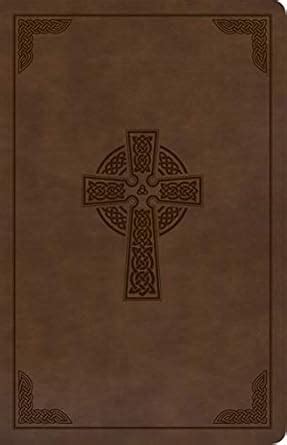Buy Holy Bible: KJV, Brown Celtic Cross, Leathertouch, Personal Size ...