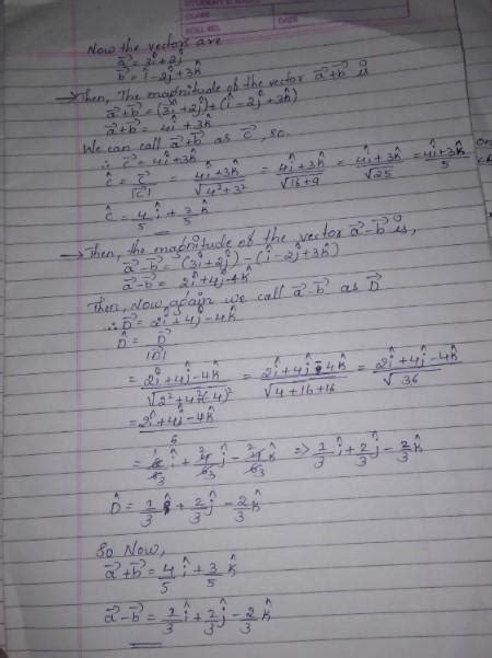 If a vector is equal to ICAP - 2 J cap and b vector is equal to minus ...