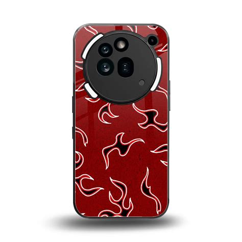 Lil Flames Black Red Phone Case for Nothing Phone 3A Pro | Glass Case ...