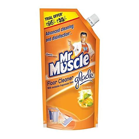 Buy Mr Muscle Floor Cleaner Citrus 500 Ml Pouch Online at the Best ...