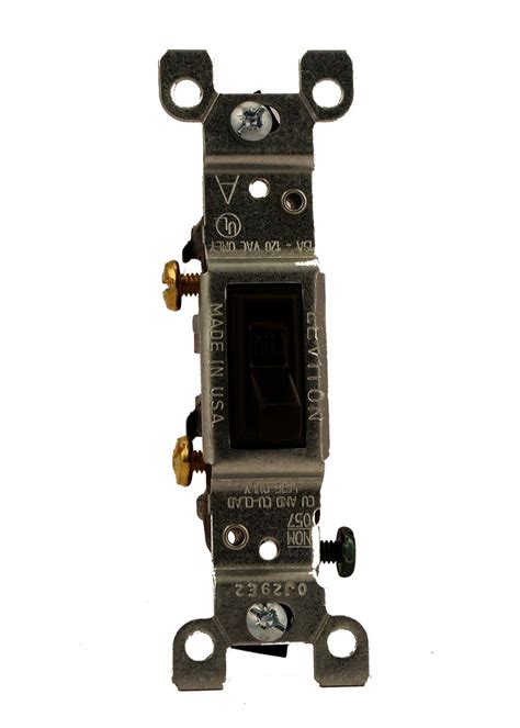 Leviton 1451-2 15 Amp, 120 Volt, Toggle Framed Single-Pole AC Quiet ...