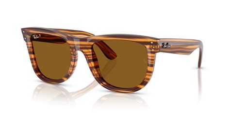 Ray-Ban RBR0502S Wayfarer Reverse M (53 - 20) com Lentes Marrom e ...