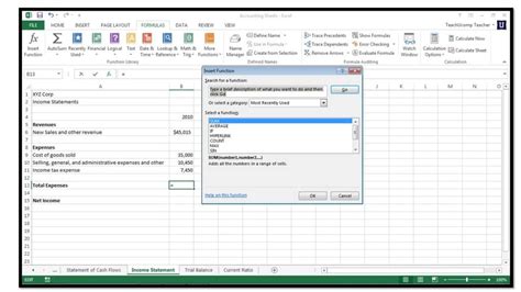 How to Add Recurring Functions On Excel 的图像结果