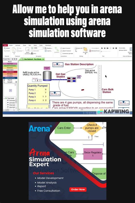 Arena Simulation Software 的图像结果