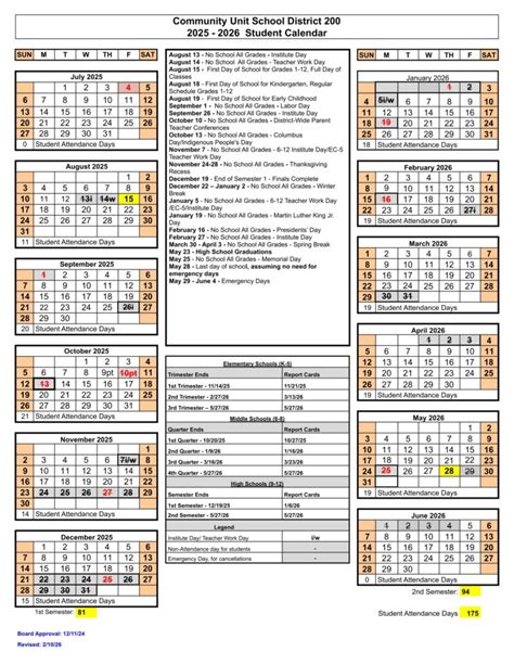 CUSD District 200 Calendar 25-26 [PDF] revised - EduCounty