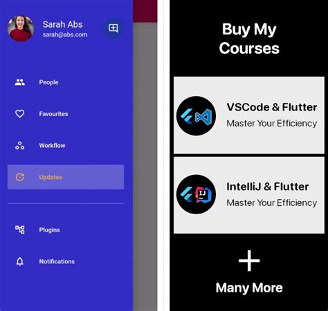 Flutter Menu 的图像结果