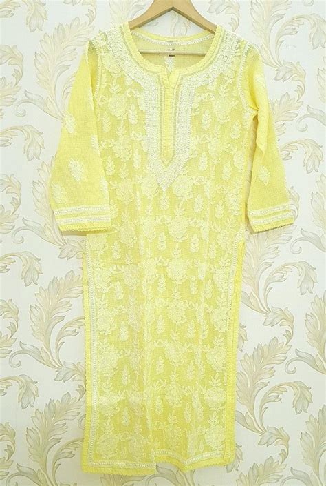 Chikankari Kota Cotton Kurta
