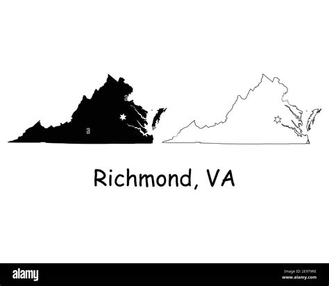 Richmond virginia on a map Stock Vector Images - Alamy