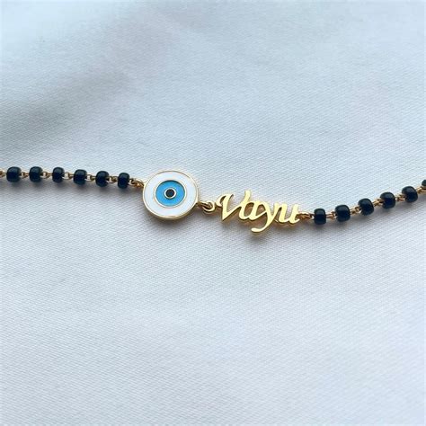 Name Customisation with Evil Eye Bracelet – Rajasi Jindal
