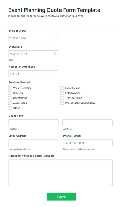 Image result for Event Quote Request