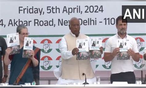 Congress releases election manifesto for 2024 Lok Sabha polls