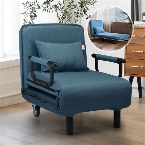 Buy JAXPETY Convertible Chair, Sofa Bed, Sleeper Chair 6 Positions ...